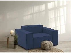 Online Poltrona Emanuela, Poltrona de sala, 100% Made in Italy, Poltrona relaxante em tecido acolchoado, 140x95h70 cm, Poltrona