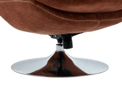 Best Poltrona giratória em tecido texturizado cor - ILMACA Poltrona