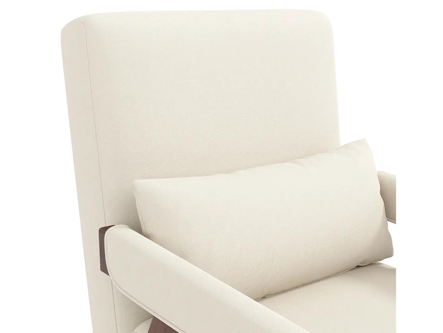 Poltrona individual 64x68,5x93 cm - conversível 3 em 1 - estofada - linho - bege + marrom^ModernLuxe Sale