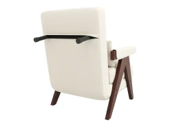 Poltrona individual 64x68,5x93 cm - conversível 3 em 1 - estofada - linho - bege + marrom^ModernLuxe Sale
