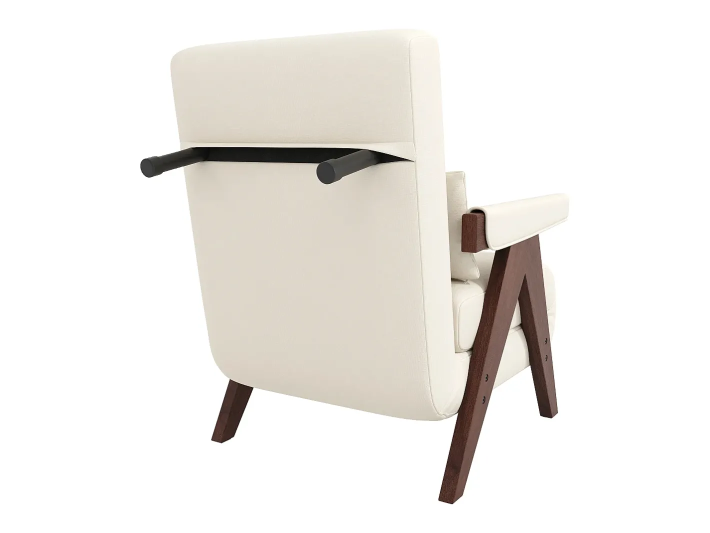 Poltrona individual 64x68,5x93 cm - conversível 3 em 1 - estofada - linho - bege + marrom^ModernLuxe Sale