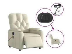 Best Poltrona massagens reclinável elétrica couro artificial SHL4077 Poltrona