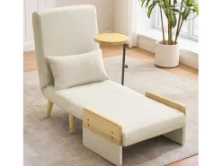 New Poltrona moderna 62x67x88 cm - Poltrona conversível 3 em 1 - Com função de cama - Poltrona dobrável estofada - Poltrona