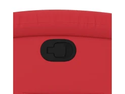vidaxl Poltrona*Poltrona reclinável couro artificial Vermelho