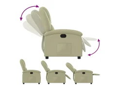 Best Poltrona reclinável couro genuíno cor SHL27584 Poltrona