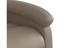vidaxl Poltrona*Poltrona reclinável couro artificial cor cappuccino Castanho