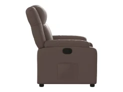 vidaxl Poltrona*Poltrona reclinável couro artificial Castanho