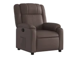 vidaxl Poltrona*Poltrona reclinável couro artificial Castanho
