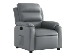 vidaxl Poltrona*Poltrona reclinável couro artificial Cinzento