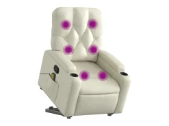 Best Poltrona reclinável de massagens couro artificial cor SHL348273 Poltrona