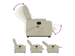 Best Poltrona reclinável de massagens couro artificial cor SHL348273 Poltrona