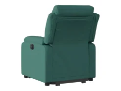 vidaxl Poltrona*Poltrona reclinável elevatória elétrica tecido -escuro Verde