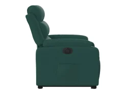 vidaxl Poltrona*Poltrona reclinável elevatória elétrica tecido -escuro Verde