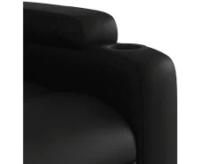vidaxl Poltrona*Poltrona reclinável elevatória couro artificial Preto