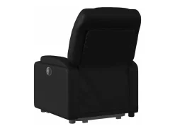 vidaxl Poltrona*Poltrona reclinável elevatória couro artificial Preto