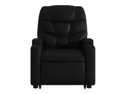 vidaxl Poltrona*Poltrona reclinável elevatória couro artificial Preto