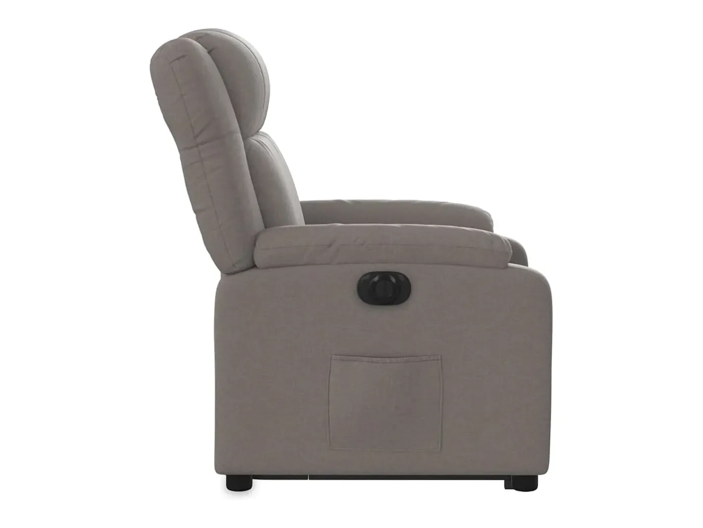 vidaxl Poltrona*Poltrona reclinável elevatória elétrica cinza-acastanhado Taupe
