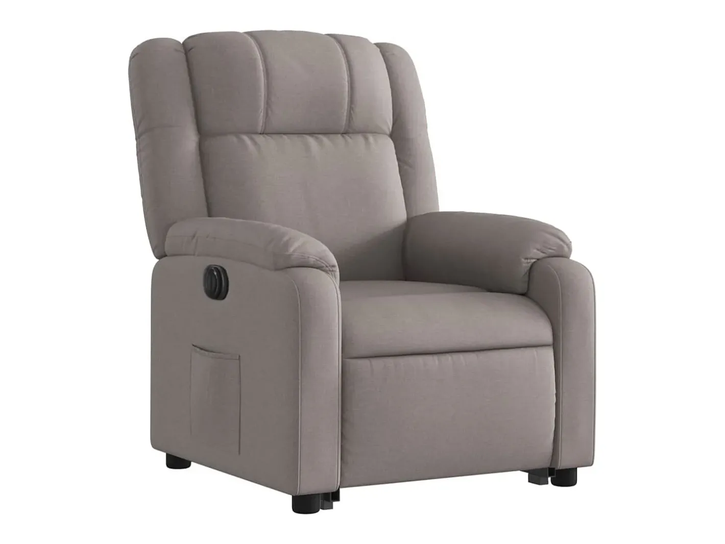 vidaxl Poltrona*Poltrona reclinável elevatória elétrica cinza-acastanhado Taupe