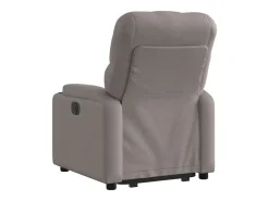 vidaxl Poltrona*Poltrona reclinável elevatória elétrica cinza-acastanhado Taupe