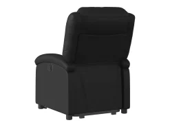 vidaxl Poltrona*Poltrona reclinável elevatória couro artificial Preto