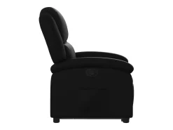 vidaxl Poltrona*Poltrona reclinável elevatória couro artificial Preto