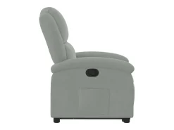 vidaxl Poltrona*Poltrona reclinável elevatória veludo cinza-claro Cinzento