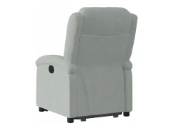 vidaxl Poltrona*Poltrona reclinável elevatória veludo cinza-claro Cinzento