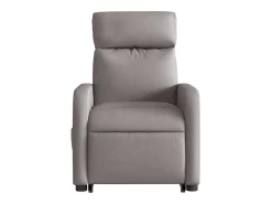 vidaxl Poltrona*Poltrona reclinável elevatória tecido cinzento-acastanhado Taupe