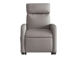 vidaxl Poltrona*Poltrona reclinável elevatória tecido cinzento-acastanhado Taupe