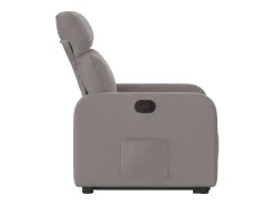 vidaxl Poltrona*Poltrona reclinável elevatória tecido cinzento-acastanhado Taupe