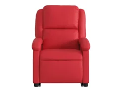 vidaxl Poltrona*Poltrona reclinável elevatória couro artificial Vermelho