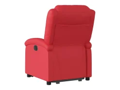 vidaxl Poltrona*Poltrona reclinável elevatória couro artificial Vermelho