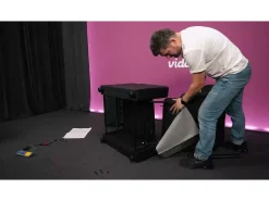 vidaxl Poltrona*Poltrona reclinável elevatória couro artificial Preto