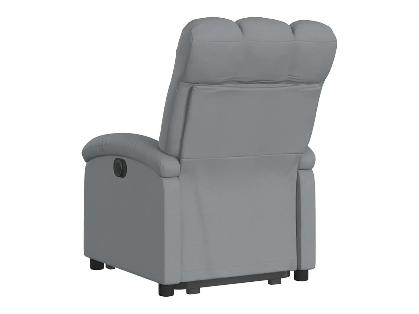 vidaxl Poltrona*Poltrona reclinável elevatória tecido -claro Cinzento