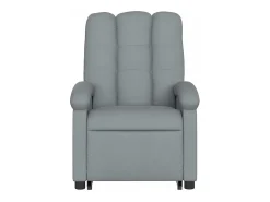 vidaxl Poltrona*Poltrona reclinável elevatória tecido -claro Cinzento
