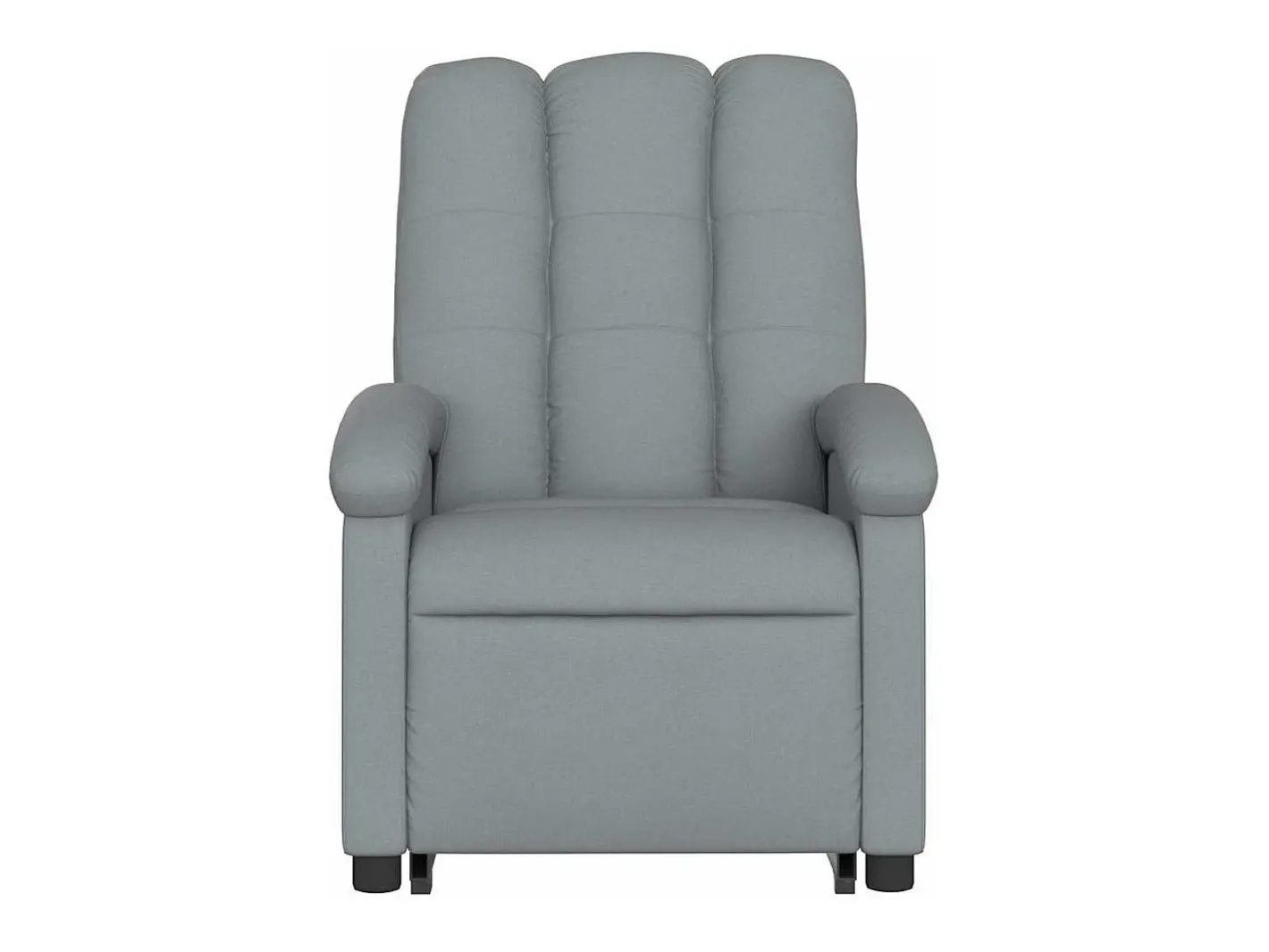 vidaxl Poltrona*Poltrona reclinável elevatória tecido -claro Cinzento
