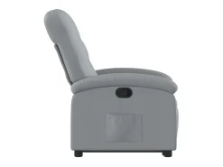 vidaxl Poltrona*Poltrona reclinável elevatória tecido -claro Cinzento