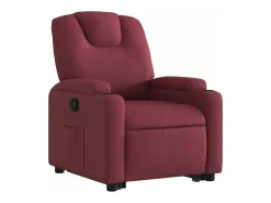 vidaxl Poltrona*Poltrona reclinável elevatória tecido tinto Vermelho