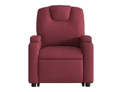 vidaxl Poltrona*Poltrona reclinável elevatória tecido tinto Vermelho
