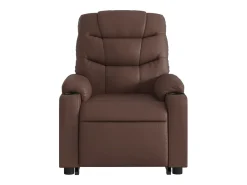 vidaxl Poltrona*Poltrona reclinável elevatória couro artificial Castanho