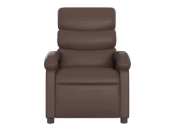 vidaxl Poltrona*Poltrona reclinável elétrica couro artificial castanho Castanho chocolate