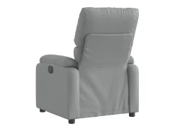 vidaxl Poltrona*Poltrona reclinável elétrica tecido cinzento-claro Cinzento claro