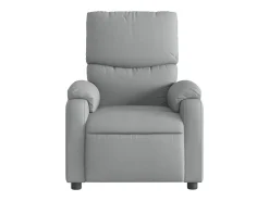 vidaxl Poltrona*Poltrona reclinável elétrica tecido cinzento-claro Cinzento claro