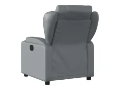 vidaxl Poltrona*Poltrona reclinável elétrica couro artificial Cinzento