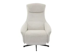 Vente-unique Poltrona*Poltrona reclinável elétrica de tecido texturizado TASEMO Bege