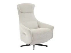 Vente-unique Poltrona*Poltrona reclinável elétrica de tecido texturizado TASEMO Bege