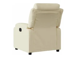 vidaxl Poltrona*Poltrona reclinável elétrica tecido cor Creme