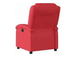vidaxl Poltrona*Poltrona reclinável elétrica couro artificial Vermelho