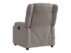 Hot Poltrona reclinável massagens elétrica | Poltrona Confortável tecido cinza-acastanhado SHL926631 Poltrona
