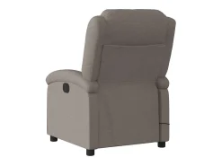 Hot Poltrona reclinável massagens elétrica | Poltrona Confortável tecido cinza-acastanhado SHL878727 Poltrona